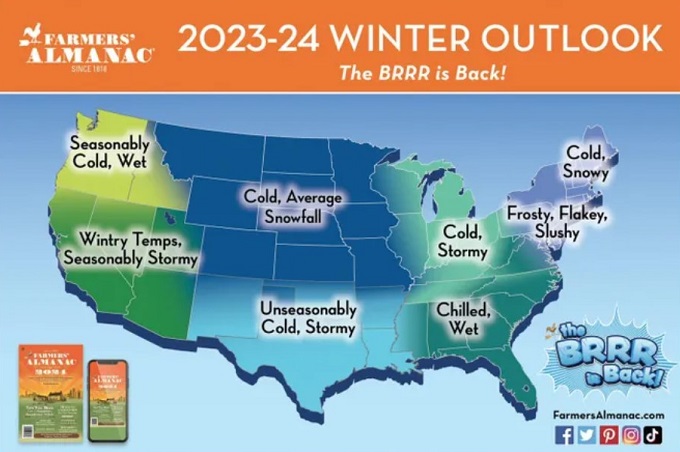Winter 2023/2024 Winter Weather Predictions for USA. 
